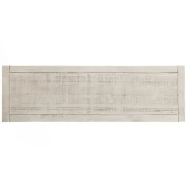 Console Tables-Kirkland's Home Savannah Cream Distressed Console Table Ivory