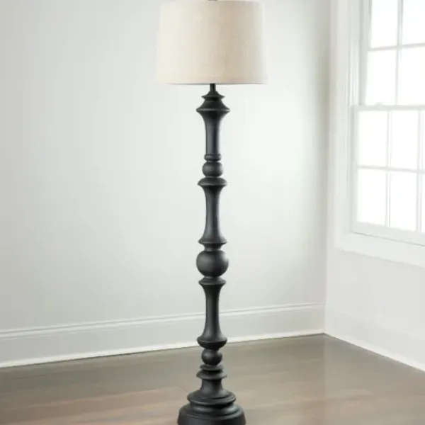 Floor Lamps-Kirkland's Home Savannah Floor Lamp Black