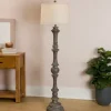 Floor Lamps-Kirkland's Home Savannah Floor Lamp Gray
