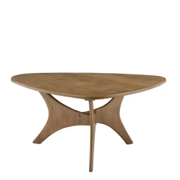 Coffee Tables-Kirkland's Home Savannah Wooden Triangle Coffee Table Brown
