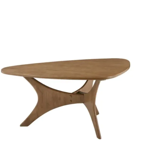 Coffee Tables-Kirkland's Home Savannah Wooden Triangle Coffee Table Brown