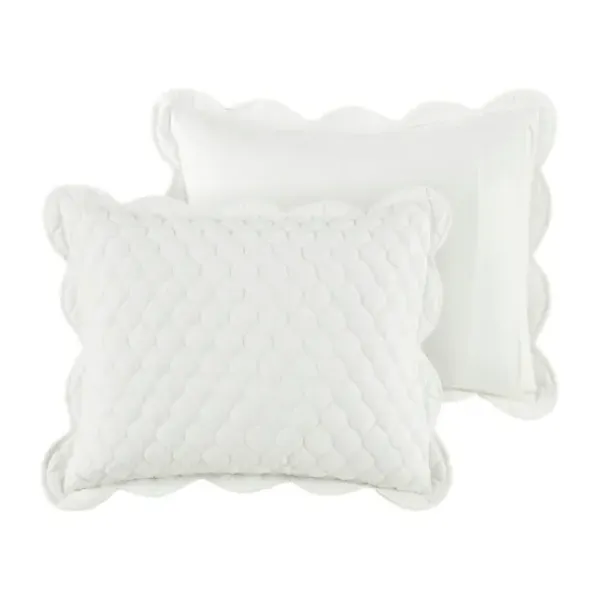 Quilts-Kirkland's Home Scalloped Crinkle 3-Pc. Cali King Quilt Set Ivory