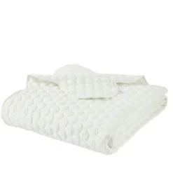 Quilts-Kirkland's Home Scalloped Crinkle 3-Pc. Cali King Quilt Set Ivory