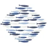 Wall Plaques-Kirkland's Home Schooling Fish Metal Wall Plaque Blue