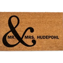 Doormats-Kirkland's Home Scroll Border Rubber Doormat, 36X24 Black