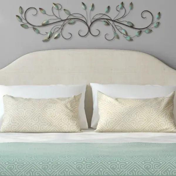 Wall Plaques-Kirkland's Home Scrolled Patina Leaf Wall Plaque Brown/Green