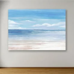 Canvas Art-Kirkland's Home Sea Landscape Iii Giclee Canvas Art Print Blue