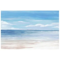 Canvas Art-Kirkland's Home Sea Landscape Iii Giclee Canvas Art Print Blue