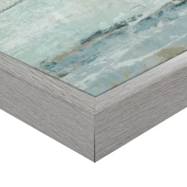 Canvas Art-Kirkland's Home Seafoam Framed Canvas Art Prints, Set Of 2 Blue