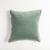 Pillows-Kirkland's Home Seafoam Velvet Riviera Throw Pillow Green