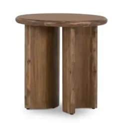 Accent & End Tables-Kirkland's Home Seasoned Paden Wood Accent Table Brown