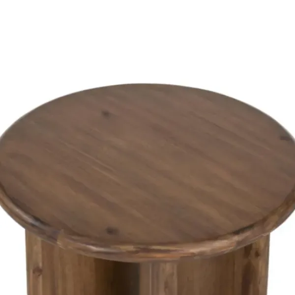Accent & End Tables-Kirkland's Home Seasoned Paden Wood Accent Table Brown