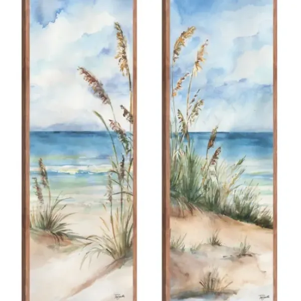 Canvas Art-Kirkland's Home Seaview Panel I & Ii 2-Pc. Canvas Art Print Set Blue