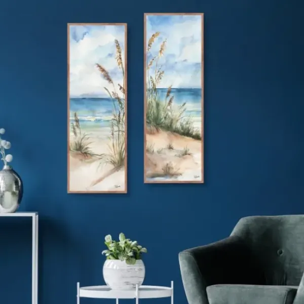 Canvas Art-Kirkland's Home Seaview Panel I & Ii 2-Pc. Canvas Art Print Set Blue