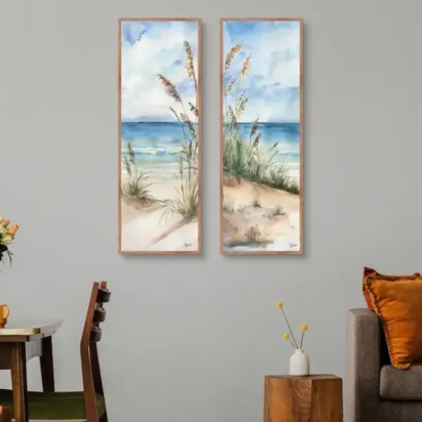 Canvas Art-Kirkland's Home Seaview Panel I & Ii 2-Pc. Canvas Art Print Set Blue