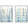 Framed Art-Kirkland's Home Seaweed Plants Framed Canvas Art Prints, Set Of 2 Blue