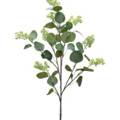 Stems & Bouquets-Kirkland's Home Seeded Eucalyptus Leaf Stems, Set Of 4 Green