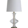 Table Lamps-Kirkland's Home Seeded Glass And Gold Table Lamp White