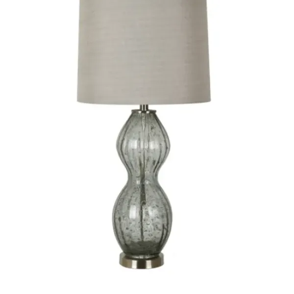 Table Lamps-Kirkland's Home Seeded Hourglass Table Lamp Gray