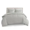 Comforters-Kirkland's Home Seersucker 3-Pc. Cali King Comforter Set Gray