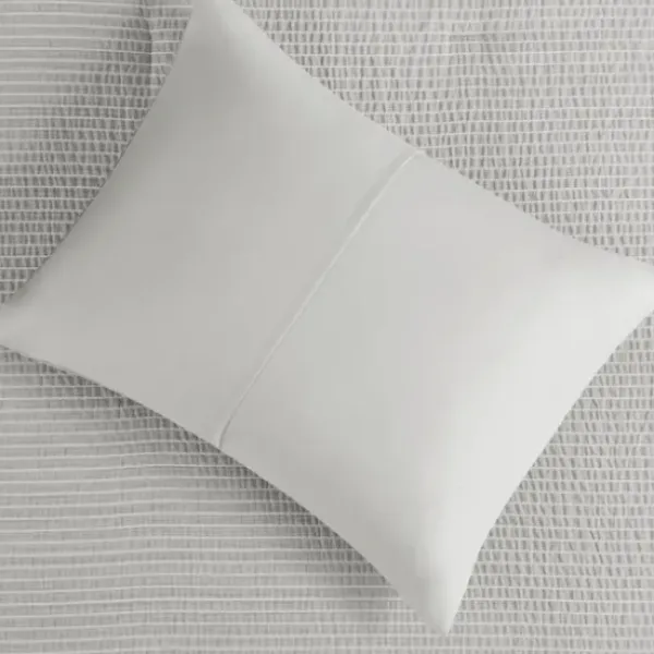 Comforters-Kirkland's Home Seersucker 3-Pc. Cali King Comforter Set Gray