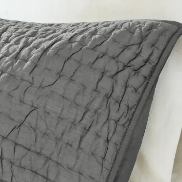 Bedspreads & Coverlets-Kirkland's Home Serene Quilted 3-Pc. Queen Coverlet Set Gray