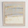 Framed Art-Kirkland's Home Serenity Blue I Shadowbox Art Print Ivory/Blue/Gold