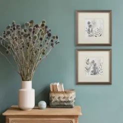 Framed Art-Kirkland's Home Shadow Woods Framed Art Prints, Set Of 2 Gray/Ivory