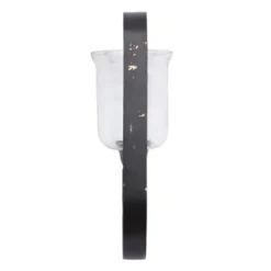 Sconces-Kirkland's Home Shayne Black Iron Scroll Sconce