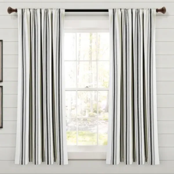 Curtains & Drapes-Kirkland's Home Sheer Botanical Curtain Panel Set, 84 In. White