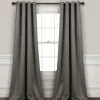 Curtains & Drapes-Kirkland's Home Sheer Dark Linen Curtain Panel, 108 In. Gray