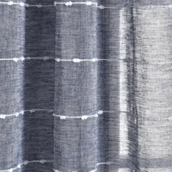 Curtains & Drapes-Kirkland's Home Sheer Navy Textured Curtain Panel Set, 84 In. Blue