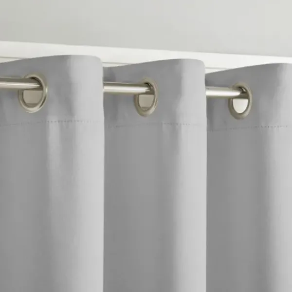 Curtains & Drapes-Kirkland's Home Sheer Textured Curtain Panel Set, 84 In. Gray