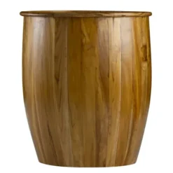 Accent & End Tables-Kirkland's Home Sheesham And Mango Wood Drum Accent Table