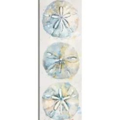Canvas Art-Kirkland's Home Shell Panel Ii Giclee Canvas Art Print Blue/White