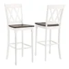 Bar Stools & Counter Height Stools-Kirkland's Home Shelly Classic Bar Stools, Set Of 2 White