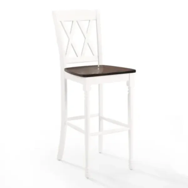 Bar Stools & Counter Height Stools-Kirkland's Home Shelly Classic Bar Stools, Set Of 2 White