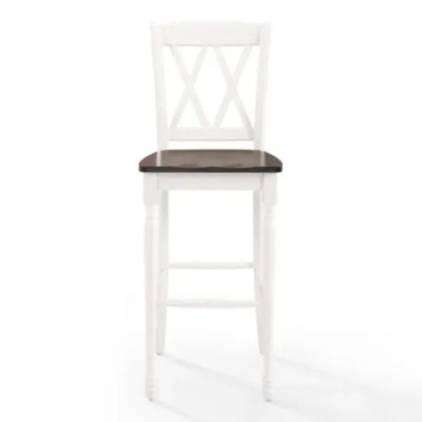 Bar Stools & Counter Height Stools-Kirkland's Home Shelly Classic Bar Stools, Set Of 2 White