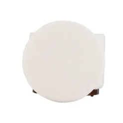 Benches & Ottomans-Kirkland's Home Sherpa Upholstered Storage Ottoman White