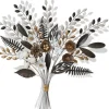 Wall Plaques-Kirkland's Home Shining Golden Floral Bouquet Wall Decoration Gold/Black/Silver