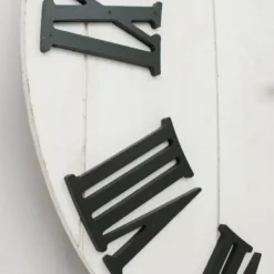 Clocks-Kirkland's Home Shiplap Whitewashed Wooden Wall Clock