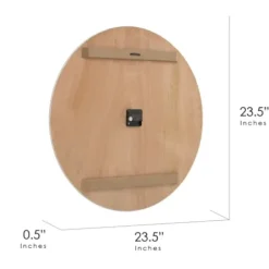 Clocks-Kirkland's Home Shiplap Whitewashed Wooden Wall Clock