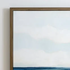 Framed Art-Kirkland's Home Shoreline I Framed Art Print Blue