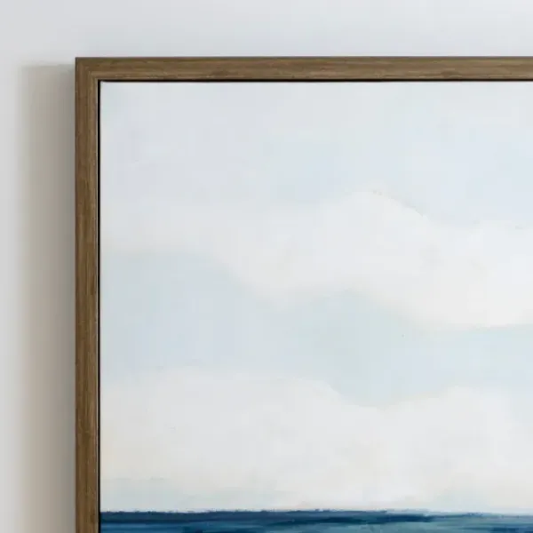 Framed Art-Kirkland's Home Shoreline I Framed Art Print Blue