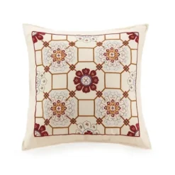 Comforters-Kirkland's Home Shyla Yellow Vinework King 5-Pc. Comforter Set Yellow/White