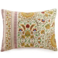 Comforters-Kirkland's Home Shyla Yellow Vinework Queen 5-Pc. Comforter Set Yellow/White