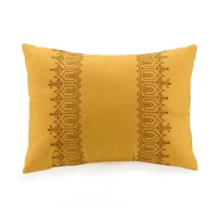 Comforters-Kirkland's Home Shyla Yellow Vinework Queen 5-Pc. Comforter Set Yellow/White