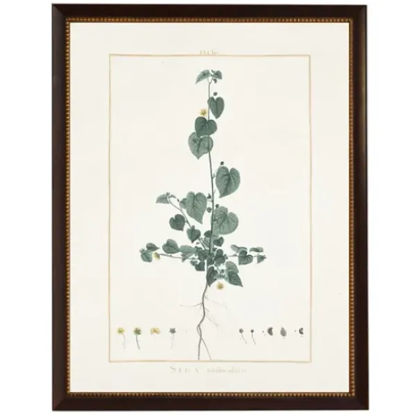 Framed Art-Kirkland's Home Sida Greenery Black Beaded Framed Art Print Ivory/Green