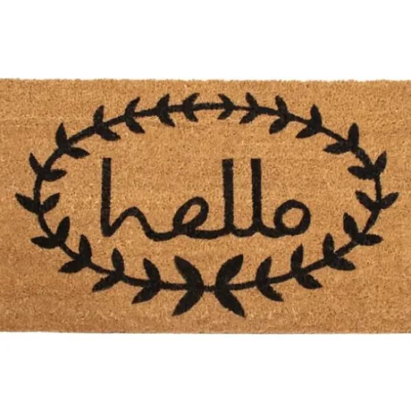 Doormats-Kirkland's Home Sienna Rubber Doormat, 48X22 In. Black