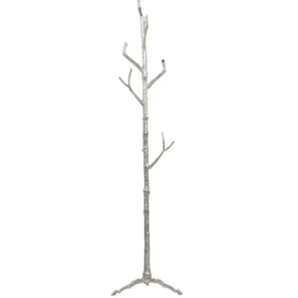 Entryway Furniture-Kirkland's Home Silver Aluminum Tree Branch Coat Rack